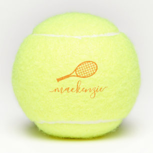 Benutzerdefiniertes Mit Monogramm Skriptfeld Tennisbälle