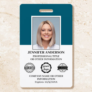 Benutzerdefiniertes Mitarbeiter-ID-Foto-Logo Moder Ausweis
