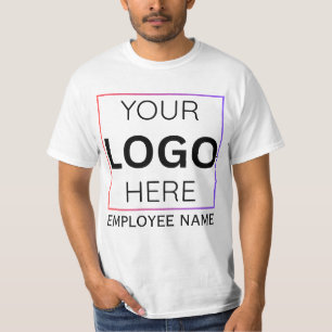 Benutzerdefiniertes Mitarbeiter-Namenslogo Person T-Shirt