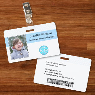 Benutzerdefiniertes Mitarbeiter Personal Foto Logo Ausweis