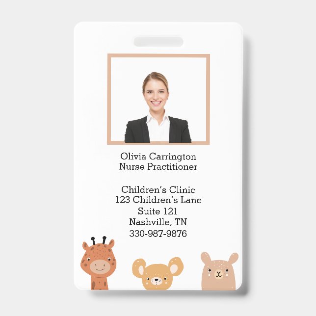 Benutzerdefiniertes Mitarbeiterfoto-Bar-Code-Logo- Ausweis (Vorderseite)