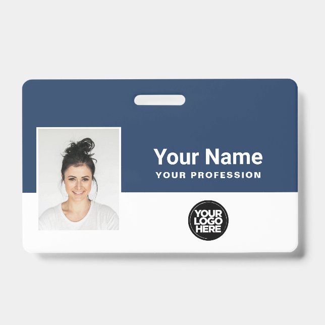 Benutzerdefiniertes Mitarbeiterfoto, Barcode, Logo Ausweis (Vorderseite)