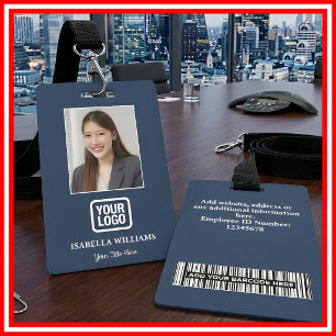 Benutzerdefiniertes Mitarbeiterfoto, Barcode, Logo Ausweis
