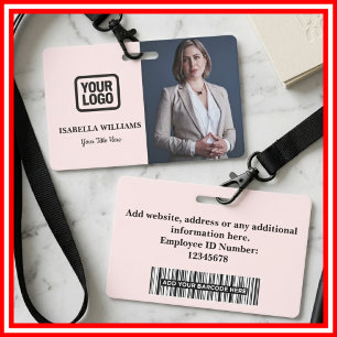 Benutzerdefiniertes Mitarbeiterfoto, Barcode, Logo Ausweis