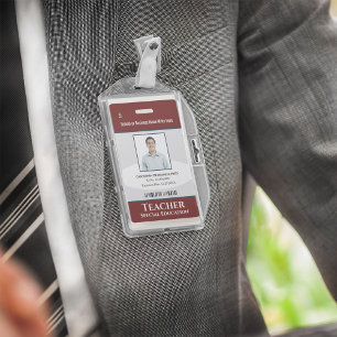 Benutzerdefiniertes Mitarbeiterfoto Logo Balken Co Ausweis