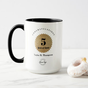 Benutzerdefiniertes Mitarbeiterjubiläum 5 Jahre Be Tasse