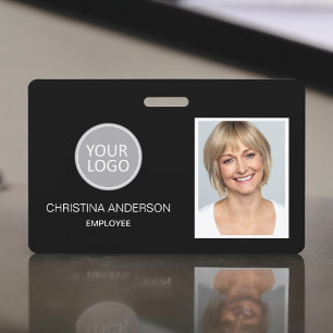 Benutzerdefiniertes Mitarbeiternamen-Logo Foto Unt Ausweis