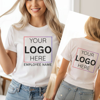 Benutzerdefiniertes Mitarbeiternamen-Logo | Person T-Shirt