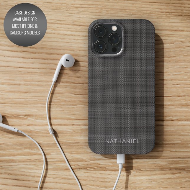 Benutzerdefiniertes Mittel-Dunkelgrau-Schwarzes Fa Case-Mate iPhone Hülle (Von Creator hochgeladen)
