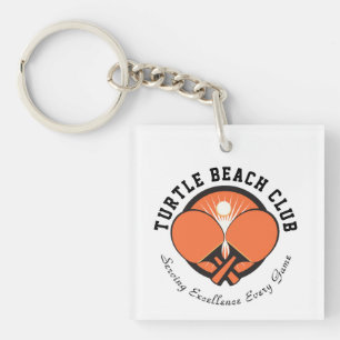 Benutzerdefiniertes modernes Design Monogramm Gesc Schlüsselanhänger