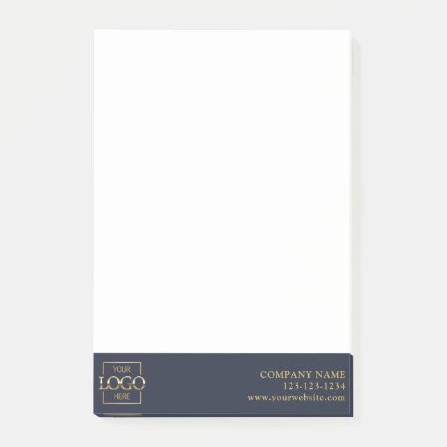 Benutzerdefiniertes modernes einfaches Geschäftslo Post-it Klebezettel (Vorderseite)