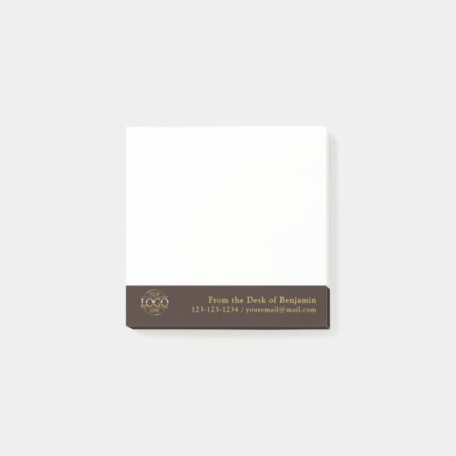 Benutzerdefiniertes, modernes, einfaches Logo vom  Post-it Klebezettel (Vorderseite)