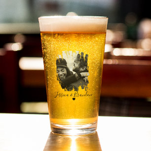 Benutzerdefiniertes modernes Foto-Bier Glas