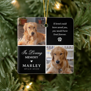 Benutzerdefiniertes modernes Haustier-Hund-Gedenkf Keramikornament