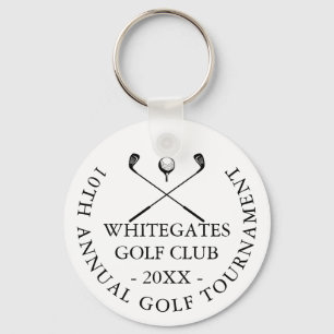 Benutzerdefiniertes Modernes Klassisches Golfturni Schlüsselanhänger