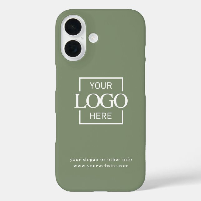 Benutzerdefiniertes modernes minimalistisches Logo Case-Mate iPhone Hülle (Rückseite)