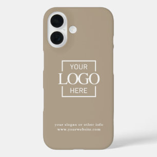 Benutzerdefiniertes modernes minimalistisches Logo iPhone 16 Hülle