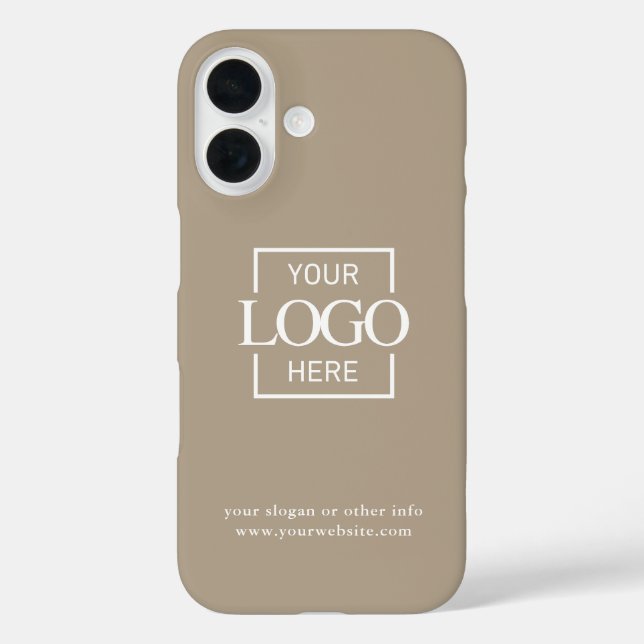 Benutzerdefiniertes modernes minimalistisches Logo Case-Mate iPhone Hülle (Rückseite)