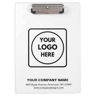 Benutzerdefiniertes modernes minimalistisches Logo Klemmbrett