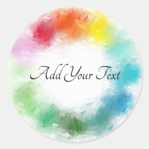 Benutzerdefiniertes, modernes Template Handschrift Runder Aufkleber