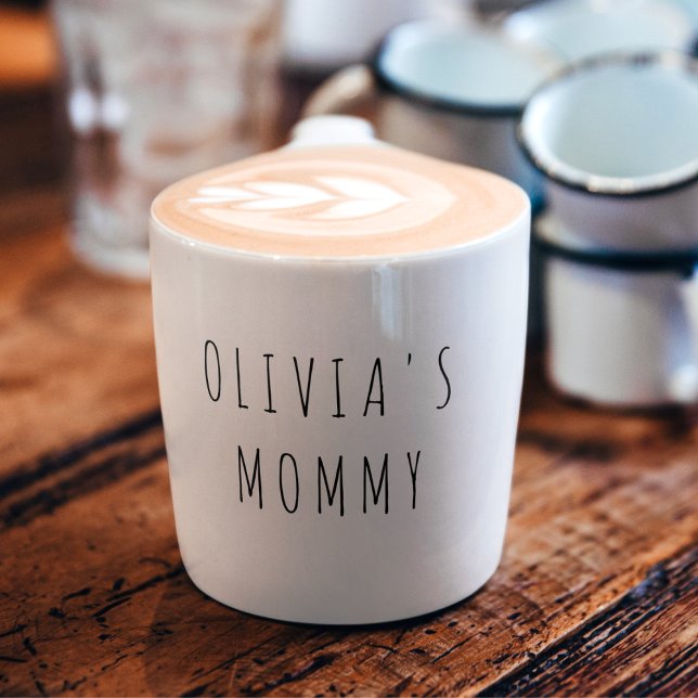 Benutzerdefiniertes MOMMY-Foto und Namensgeschenk Espressotasse (Von Creator hochgeladen)