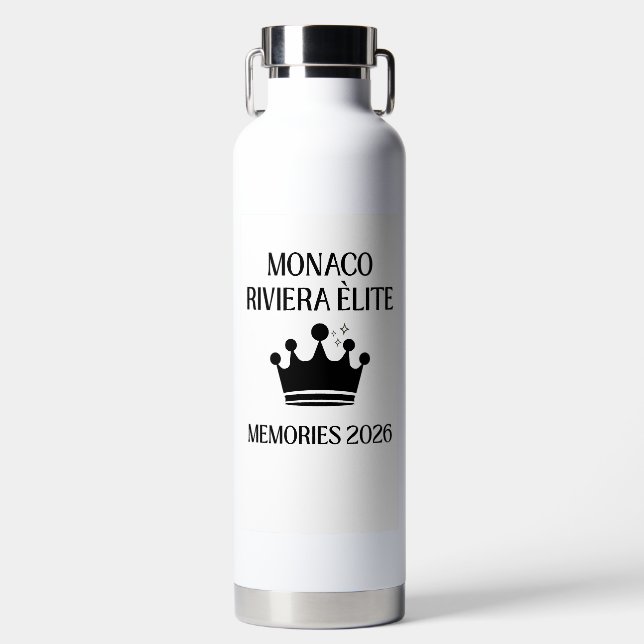 Benutzerdefiniertes Monaco Riviera Elite Luxus Ede Trinkflasche (Vorderseite)