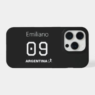 Benutzerdefiniertes monochromes Argentinisches Nat iPhone 15 Pro Hülle