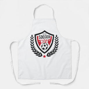 Benutzerdefiniertes Monogram-Fußballlogo Schürze