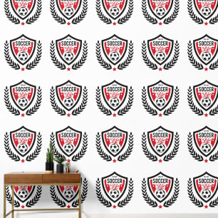 Benutzerdefiniertes Monogram-Fußballlogo Tapete