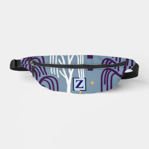 Benutzerdefiniertes Monogram Willow Tree Muster Bauchtasche
