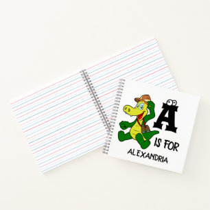 Benutzerdefiniertes Monogramm A ist für lustiges R Notizbuch