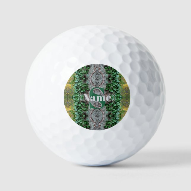 Benutzerdefiniertes Monogramm Anfangsbuchstabe Nam Golfball (Vorderseite)