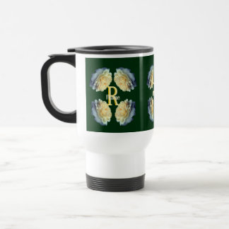 Benutzerdefiniertes Monogramm Anfangsbuchstabe Nam Reisebecher