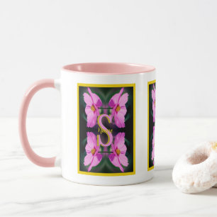 Benutzerdefiniertes Monogramm Anfangsbuchstabe Nam Tasse