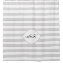 Benutzerdefiniertes Monogramm auf grauen Streifen