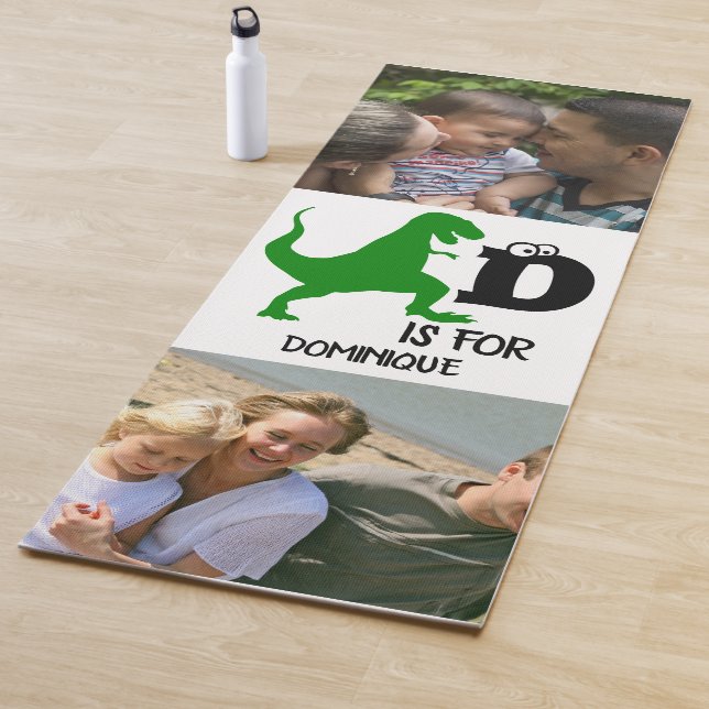 Benutzerdefiniertes Monogramm D für Dinosaurier ni Yogamatte (Beispiel)