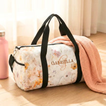 Benutzerdefiniertes Monogramm Elegantes Boho-Blume
