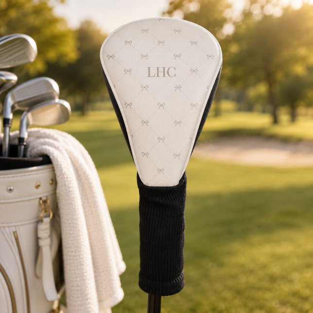 Benutzerdefiniertes Monogramm-Erbstück-Bogen Elega Golf Headcover (Von Creator hochgeladen)