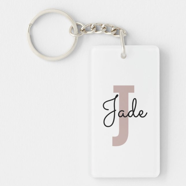 Benutzerdefiniertes Monogramm-Geschenk für Namen,  Schlüsselanhänger (Vorderseite)