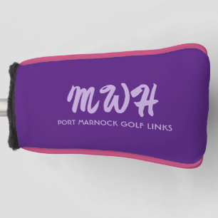 Benutzerdefiniertes Monogramm / Golfplatz-Putterab Golf Headcover