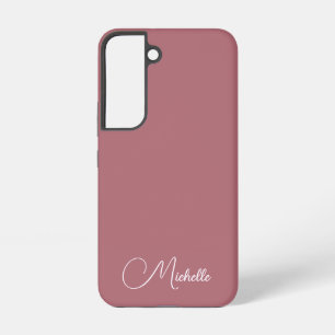 Benutzerdefiniertes Monogramm handgeschriebener Na Samsung Galaxy Hülle