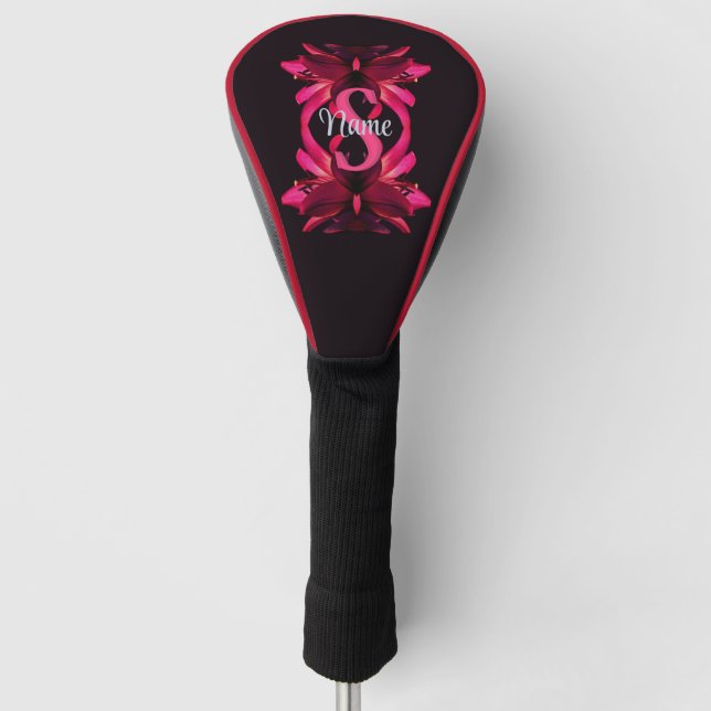 Benutzerdefiniertes Monogramm Ihr Anfangsbuchstabe Golf Headcover (Vorderseite)