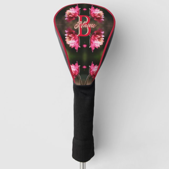 Benutzerdefiniertes Monogramm Ihr Anfangsbuchstabe Golf Headcover (Vorderseite)