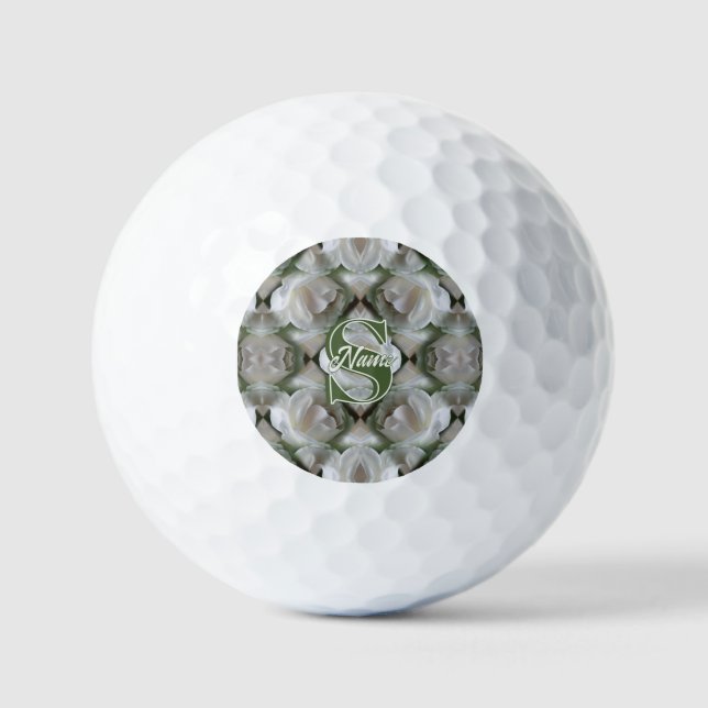 Benutzerdefiniertes Monogramm Ihr Anfangsbuchstabe Golfball (Vorderseite)