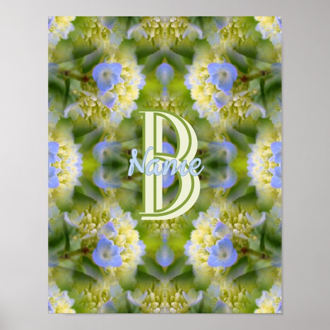 Benutzerdefiniertes Monogramm Ihr Anfangsbuchstabe Poster (Vorne)
