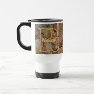 Benutzerdefiniertes Monogramm Ihr Anfangsbuchstabe Reisebecher
