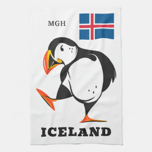 Benutzerdefiniertes Monogramm Island Geschirrtuch