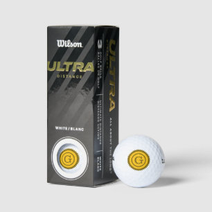 Benutzerdefiniertes Monogramm-Logo-Emblem Golfbäll Golfball