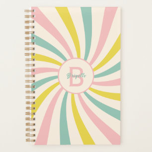 Benutzerdefiniertes Monogramm, 'Lollypop Vibes' Re Planer