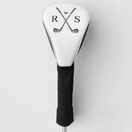 Benutzerdefiniertes Monogramm Minimalistisch Golf Headcover